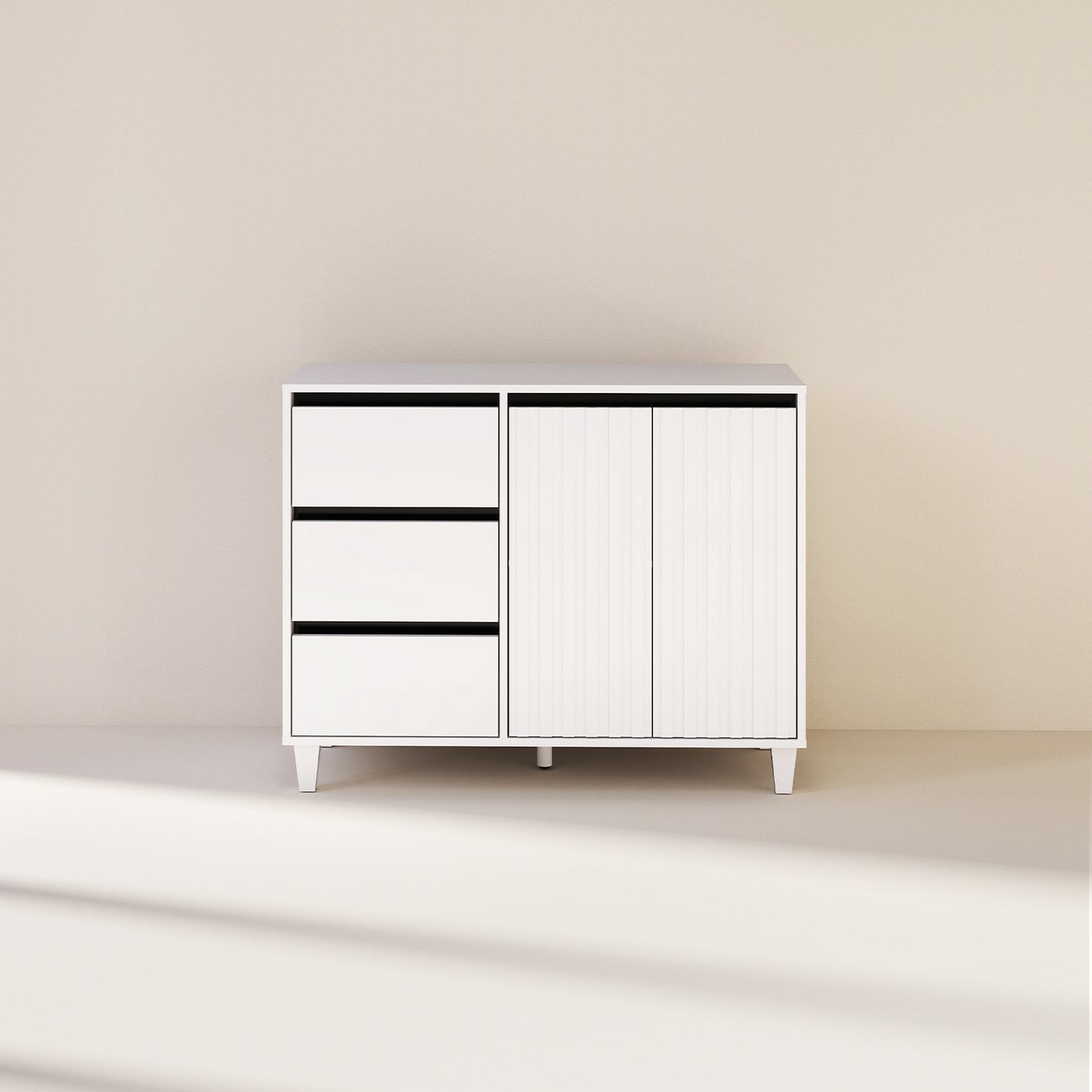 Buffet Sideboard Cabinet White (#FDB-0101)
