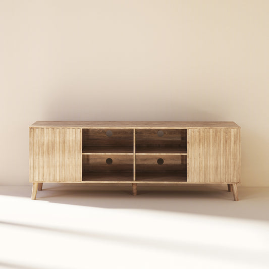 Modern Mid-Century TV-Stand Oak (#FLV-0101)