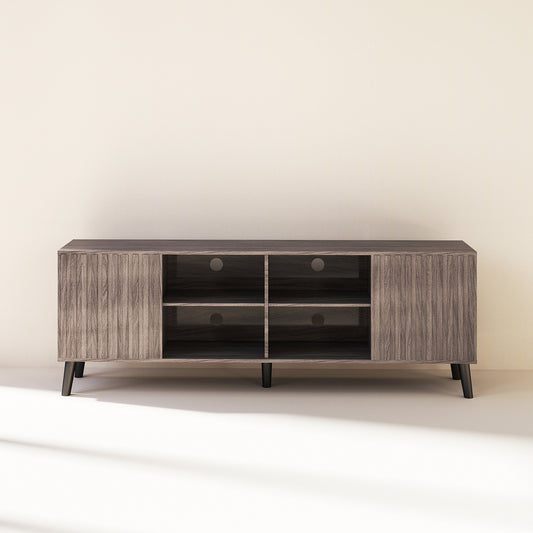 Modern Mid-Century TV-Stand Gray (#FLV-0101)