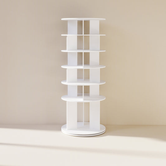 Rotating Shoe Rack Tower 6-Tier (#FLS-0103)