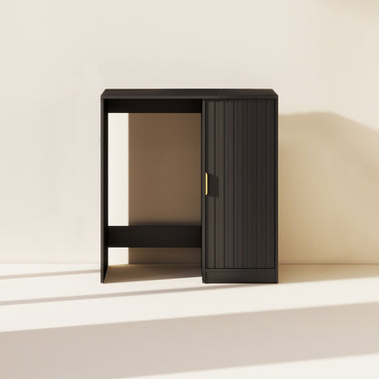 Cabinet with Fridge Space Black (FDF-0102)