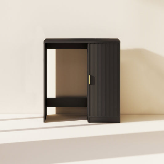 Cabinet with Fridge Space Black (FDF-0102)